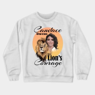 Candace Owens has a Lion's Courage, yellow sun Crewneck Sweatshirt